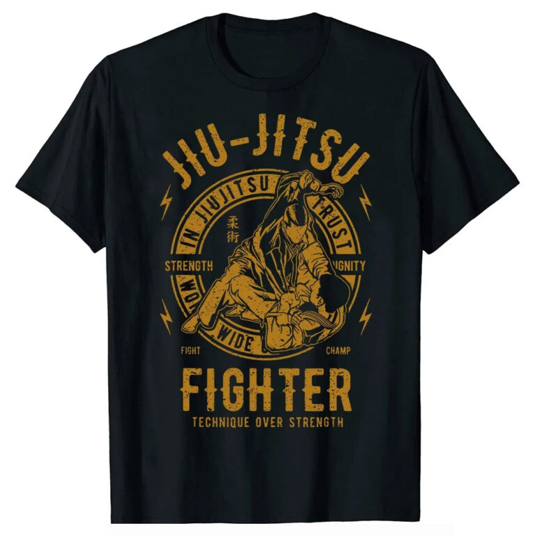 Jiu jitsu Gold Black T-shirt